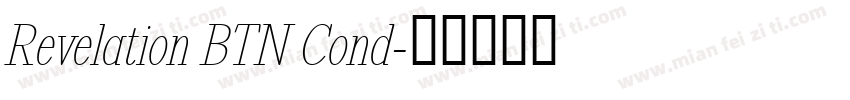 Revelation BTN Cond字体转换